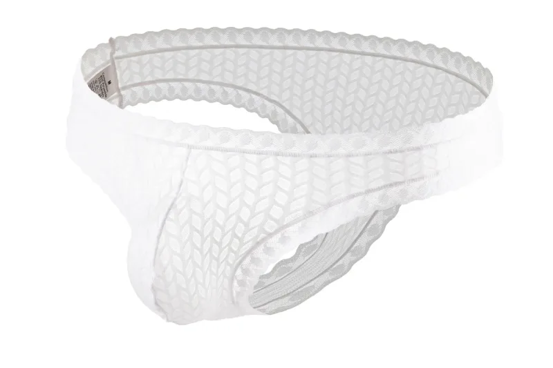 Men's Lace Briefs Wheat Ear Trim Sexy High Elastic Soft Breathable Quick Dry Comfort Stylish Underwear Daily Nightclub Wear