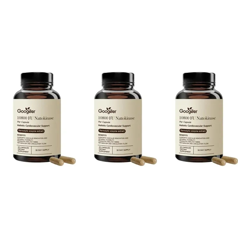 Googeer Advanced Enzyme CoQ10 Formula Capsules Clean Vegan Non GMO Daily Wellness Support Supplement 60 Capsules Easy Use