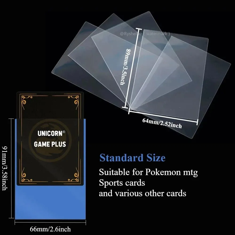 200PCS Card Sleeves Εμπορικές κάρτες Διπλής στρώσης Ματ μανίκια κάρτας τυπικού μεγέθους για Pokemon MTG Baseball Sport Card Game