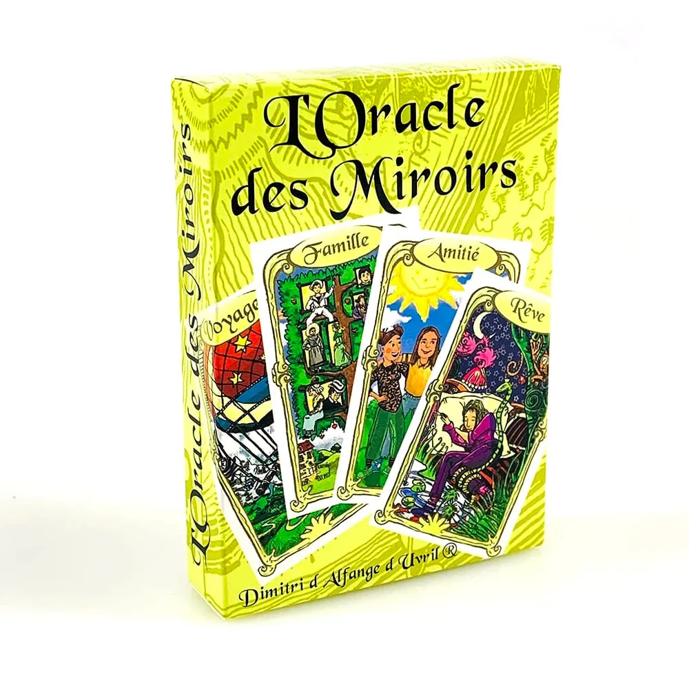 L'Oracle Des Miroirs Oracle Cards Γαλλική έκδοση Mystical Divination Card Game With Guidebook για συλλέκτες και αρχάριους
