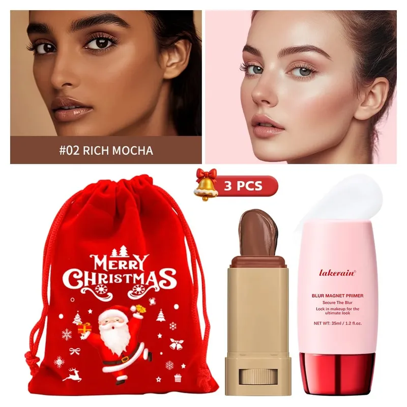 Blur Magnet Primer & Eraser Foundation Stick Μακράς διάρκειας Πόρων Ελαχιστοποιώντας Λάδι Μακιγιάζ Ομαλού Προσώπου Ματ Χριστουγεννιάτικο Δώρο