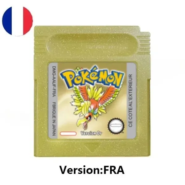 Many style Pokemon Red Blue Crystal Golden Green Silver Yellow GBC Game Card 16 Bit Video Game Cartridge Console Card GB/SP