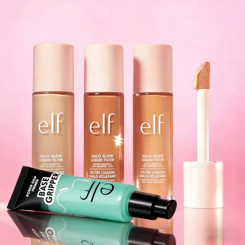 Προϊόντα Μακιγιάζ ELF Brighten Liquid Foundation Glue Power Grip Primer Oil Control Μη λιπαρό 8 ώρες χωρίς αφαίρεση του μακιγιάζ