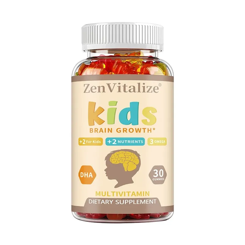 Kids Brain Development Gummies - με Ωμέγα 3 DHA προάγει την υγεία του εγκεφάλου των παιδιών, τη μνήμη και το ανοσοποιητικό