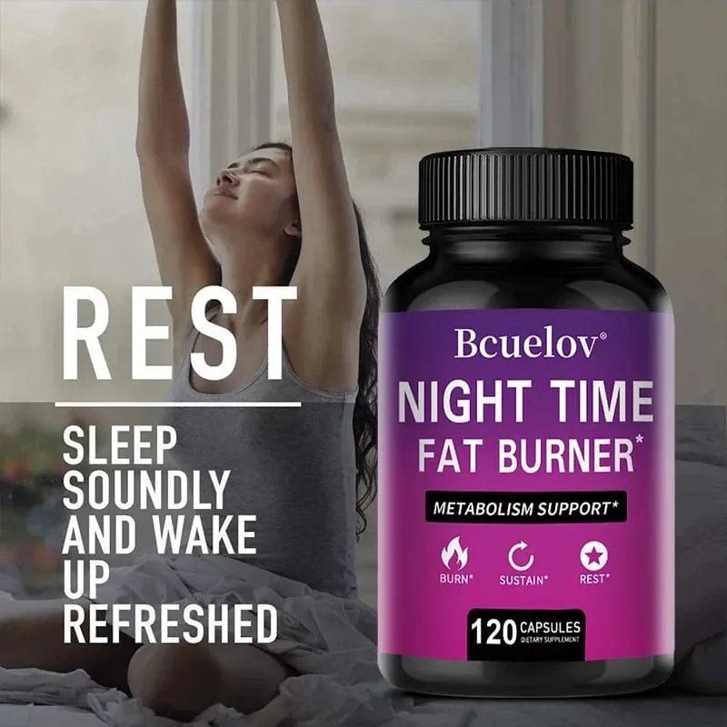 Best Nighttime Fat Burner - Thermogenic Fat Burner Natural Appetite Suppressant and Metabolism Booster Immune Health