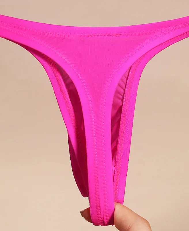 Men's Underwear Japanese Style Ultra-Thin Ice Silk Thong Low Waist Elastic Comfortable T-Back