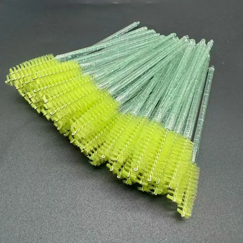 50 τμχ Βουρτσάκια βλεφαρίδων μίας χρήσης Crystal Eye Lash Mascara Wands Glitter Lash Comb Spoolies Μικροεφαρμογές μακιγιάζ — image 8