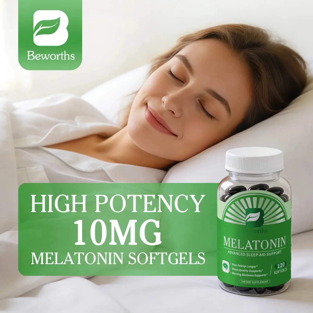 5MG Melatonin Capsules Sleep Better Prolong Sleep Time Walang Insomniac Pagpapabuti ng Kalidad ng Pagtulog Tulungan ang Matulog ng Himbing