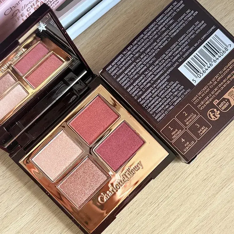 Set Rias CT Terlaris Palet Eyeshadow Empat Warna Bedak Pengaturan Matte Kosmetik Lipstik Kelas Atas Efek Concealer Wajah