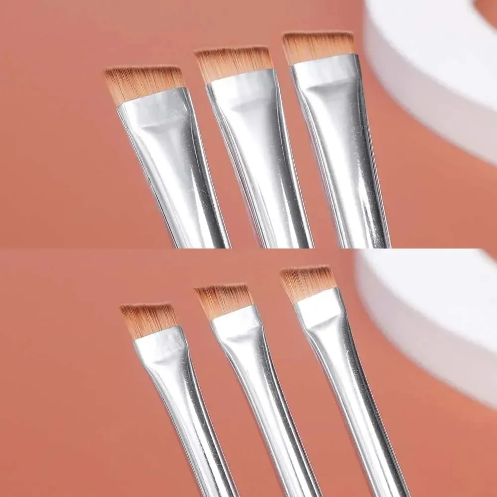 1/10pcs Double Head Blade Eyeliner Eyebrow Brush Portable Soft Flat Fine Eye Liner Brow Contour Makeup Brushes Make Up Tools Set