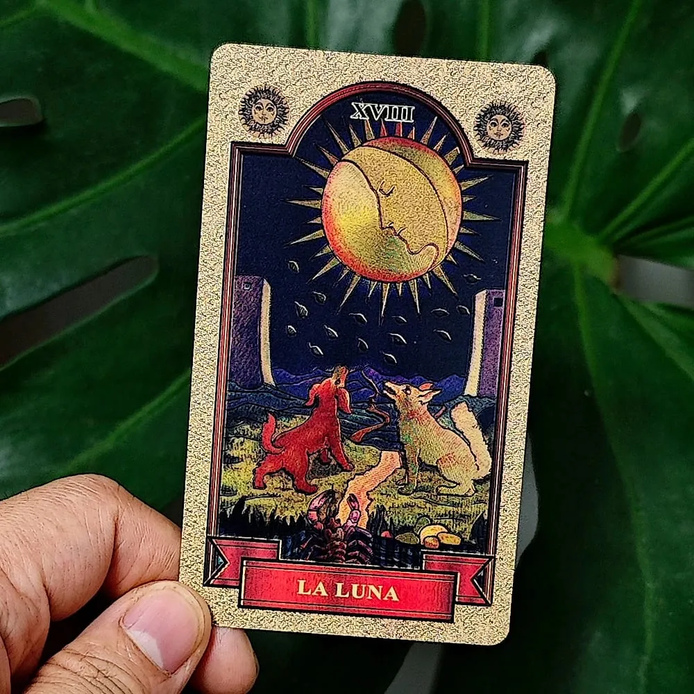 10.3*6cm Golden Waite Tarot Spanish Language Español 78 Pcs Tarot Cards Pocket Edition
