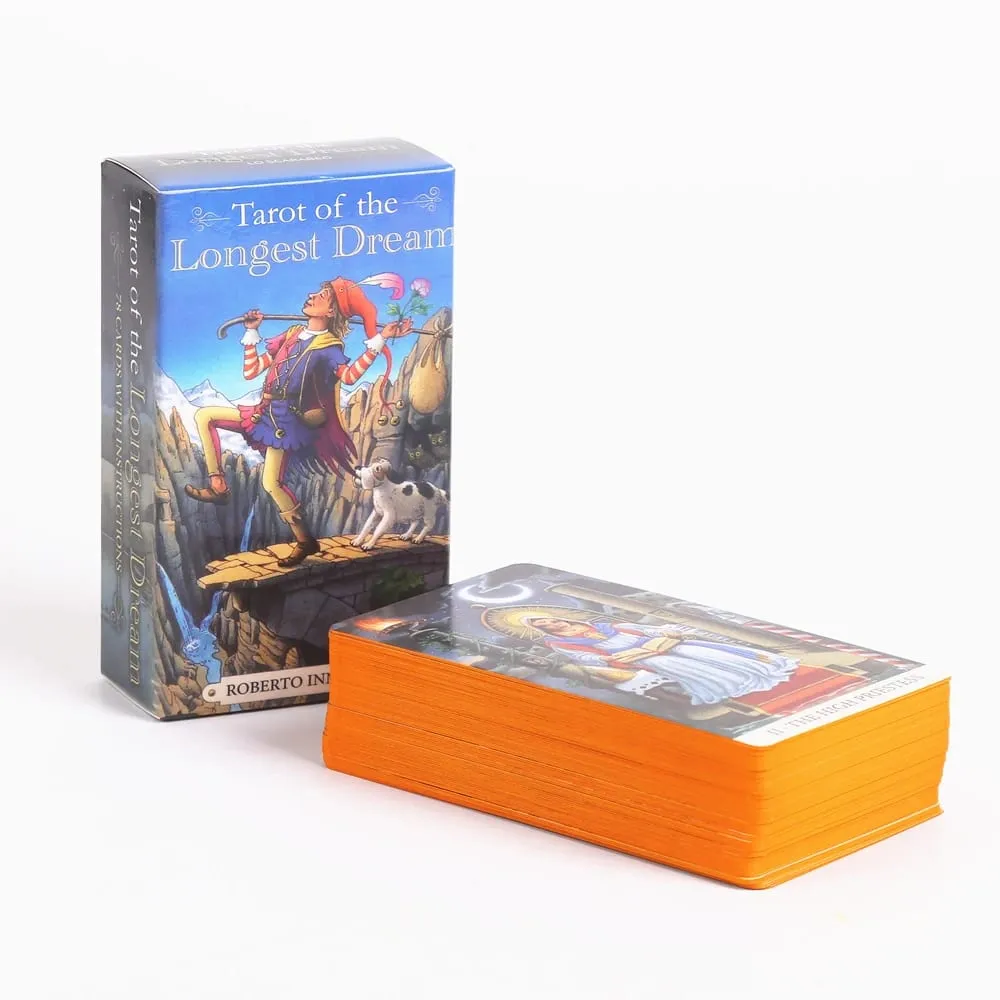 The Longest Dream Cards Tarot Deck 78pcs with Instruction Booklet Ιδανικό για\r\n λάτρεις και λάτρεις των επιτραπέζιων παιχνιδιών