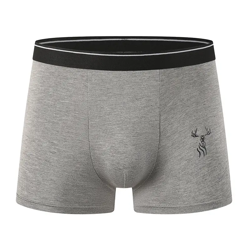 8-Piece Set of Men's Bamboo Fiber Fashionable Printed Underwear Comfortable Plus Size Boxer Shorts Sports and Fitness Base Short