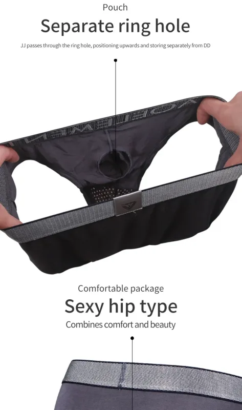 Bullet type separation scrotal panties men's briefs breathable varicocele U convex pouch