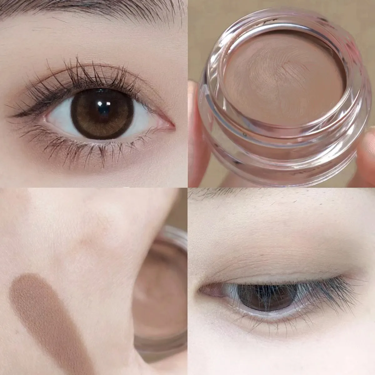 Matt Nude szemhéjpúder krém vízálló selymes sima szemhéjfesték alapozó pigment rózsaszín barna tartós monokróm barack szem smink