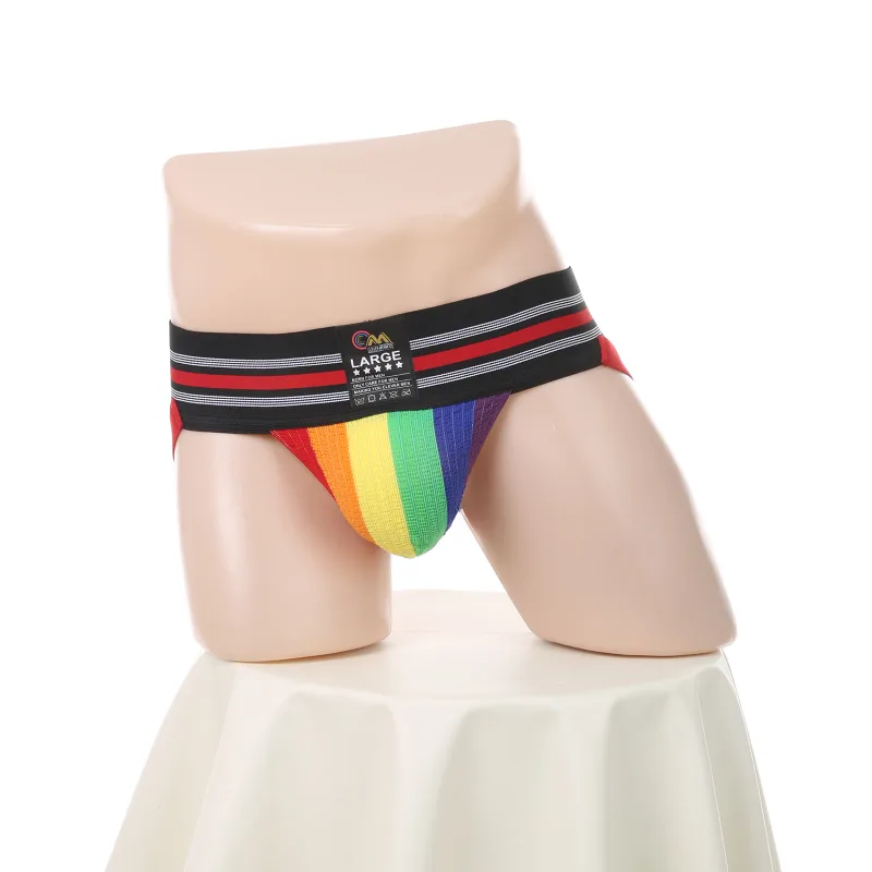 Men Underwear Athletic Jock Strap Supporter Classic Thong Elastic Wide Waistband Underpants Breathable Jockstrap Sexy Lingerie