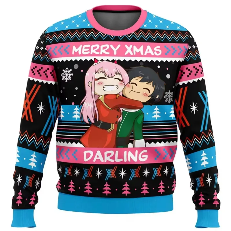 Anime One Piece Ruffy Weihnachten Hässlicher Pullover 3D Sweatshirt Tops Herbst Winter Cosplay Santa Claus Pullover Pullover Geschenk