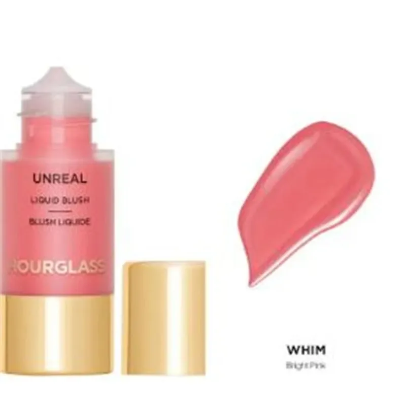 Hourglass Unreal Nude Liquid Texture Powder Blusher Full Clear Color Cheek Fluidity Easy Push Away Create Natural Woman Makeup