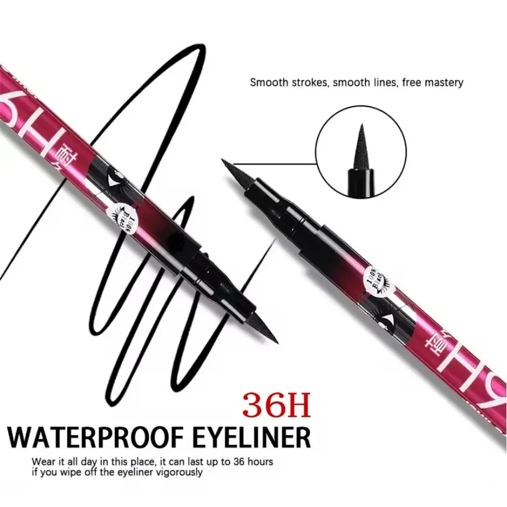 1/3/5db Smooth Black Liquid Eyeliner Pen Ultra-fine Pen Tip 36H Eye Liner Ceruza Vízálló hosszantartó kezdő smink