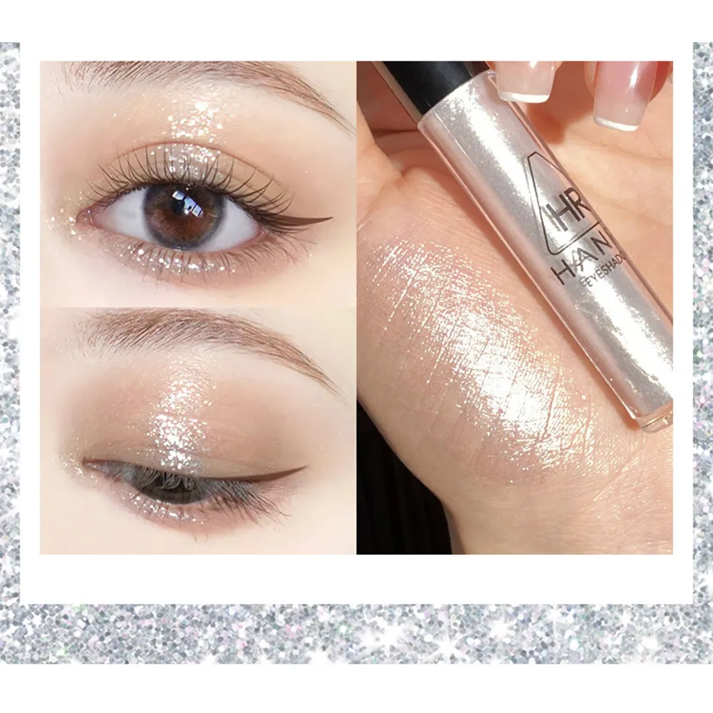 Pearlescent Fine Shimmering Eye Shadow Liquid Waterproof Eye Makeup Brightening Liquid Pearlized Eyeshadow Glitter