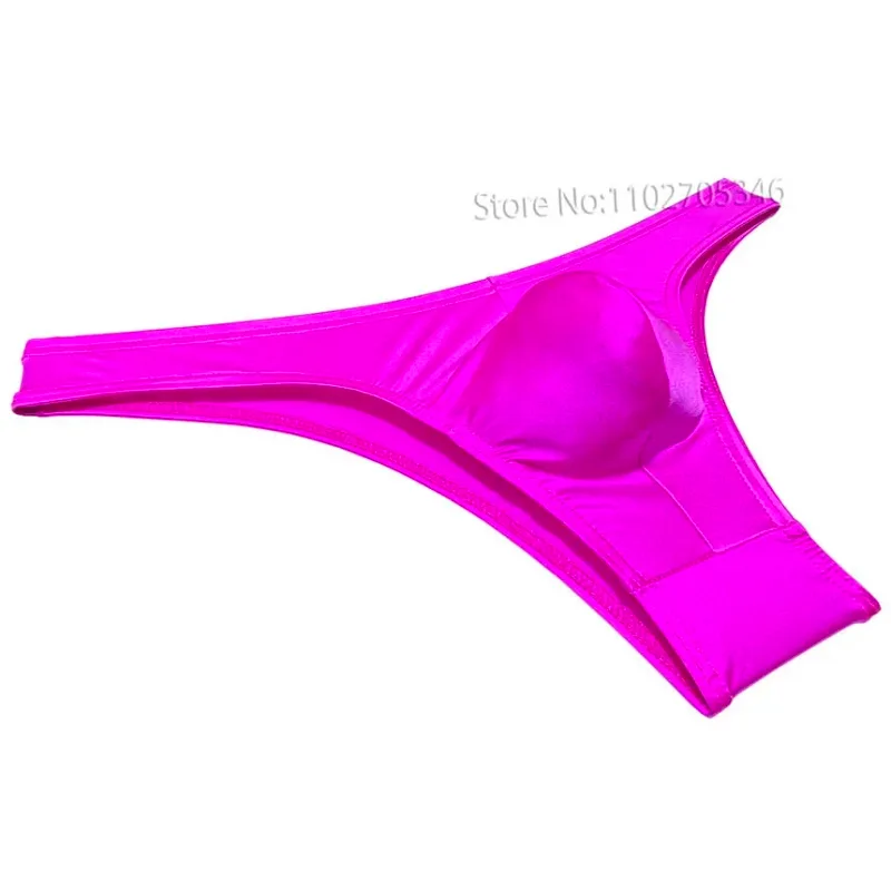 Silky Smooth Bikini Briefs Men's Enhance Pouch Micro Underwear Slip Sexy Beach Briefs Breathable Sissy Panties Pool