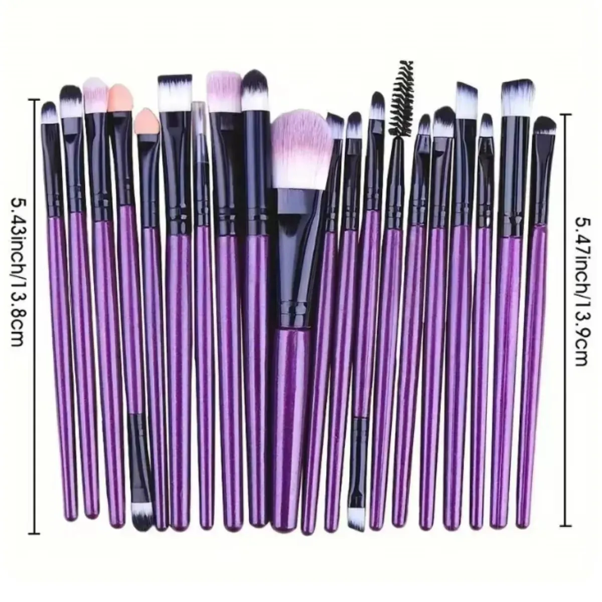 20-delige make-upborstelset Eyeliner-borstel Mengborstel Make-up kwasten voor wangen Oog Cosmetische foundationborstel Make-up kwastenset