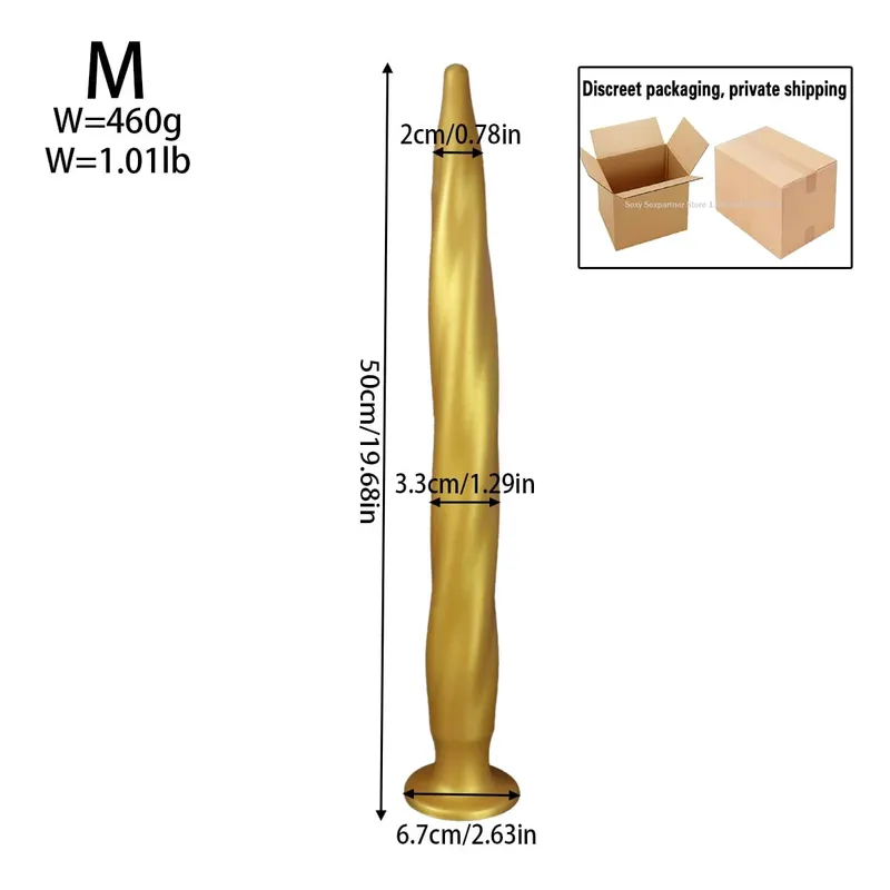 ΝΕΟ Super Long Anal Plug Big Anal Dialator Expander Training Fantasy Large Long σιλικόνης μαλακό ButtPlug Παιχνίδι σεξ για γυναίκες άνδρες ομοφυλόφιλοι