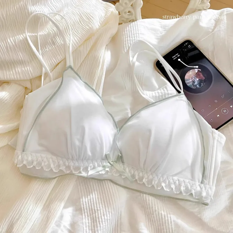Γαλλικά λεπτή κούπα girly εσώρουχα χωρίς underwire μικρό στήθος που κρατά ψηλά χωρίς underwire γλυκό σουτιέν