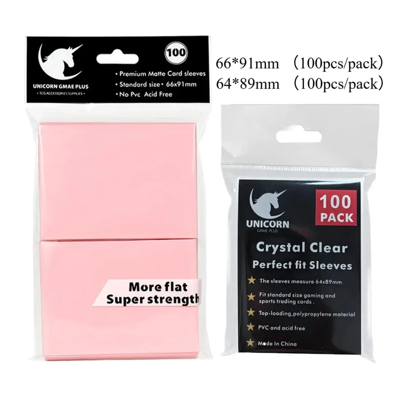 200PCS Card Sleeves Εμπορικές κάρτες Διπλής στρώσης Ματ μανίκια κάρτας τυπικού μεγέθους για Pokemon MTG Baseball Sport Card Game