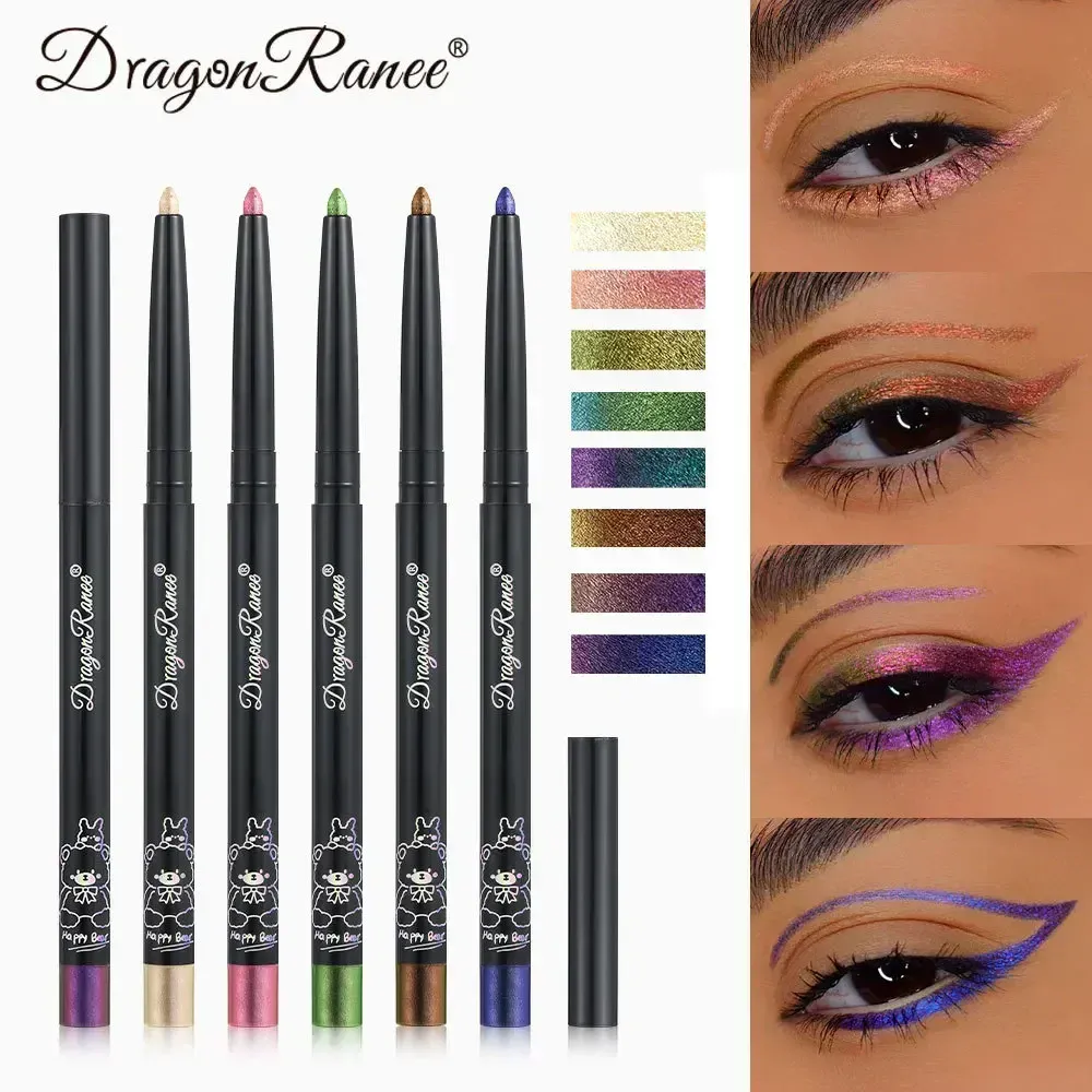 MultiChrome Aurora Chameleon אייליינר עיפרון נצנצים מתמשך צללית שוכבת תולעי משי עט עמיד למים יופי קוסמטיקה איפור עיניים