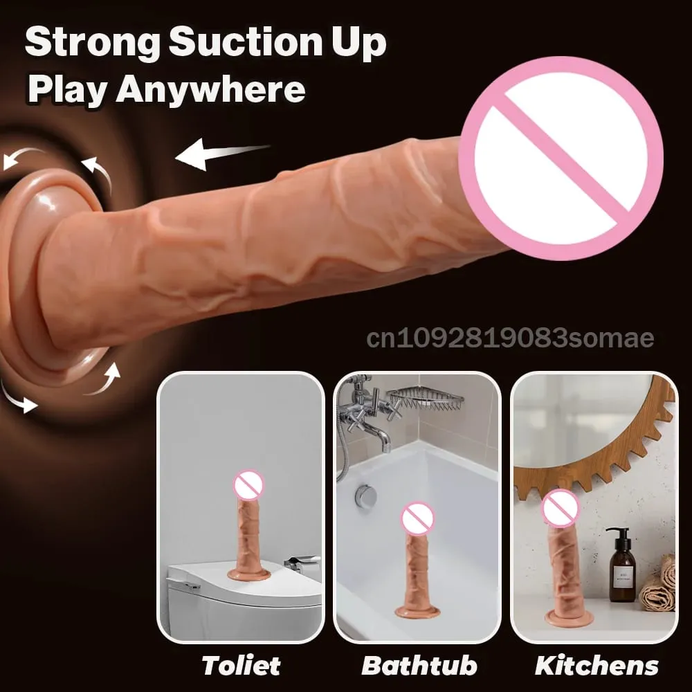 Realistic Silicone Dildo with Suction Cup G-Spot Anal Dildos Strapon Dick Anal Plug Masturbator Adult Sex Toys for Women 딜도