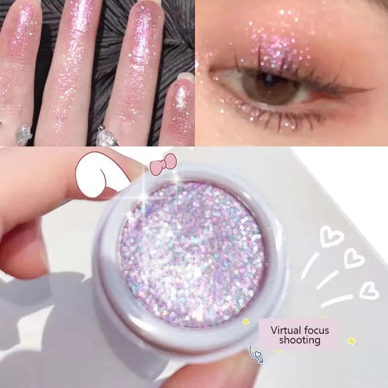 Μονόχρωμη σκιά ματιών Glitter Gold Shining Brighten Eyes Μακιγιάζ Μακιγιάζ μακράς διαρκείας Μακιγιάζ ματιών Brightening Pearlescent Shimmer Eye Shadow