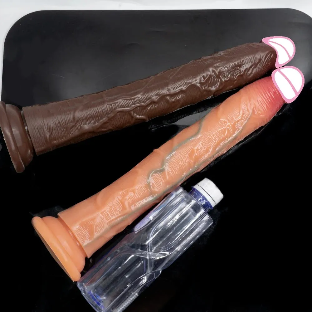 Super Long Penis Soft Silicone Dildo Butt Plug Prostate Massager Huge Vagina Anal Dildo Suction Cup Adult Sex Toys For Women men