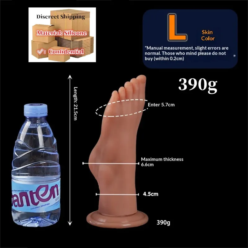 Tapón Anal estilo pies, tapón Anal grande de silicona, consolador masturbador profundo, estimulador dilatador, consolador Anal, juguete sexual para adultos para mujeres