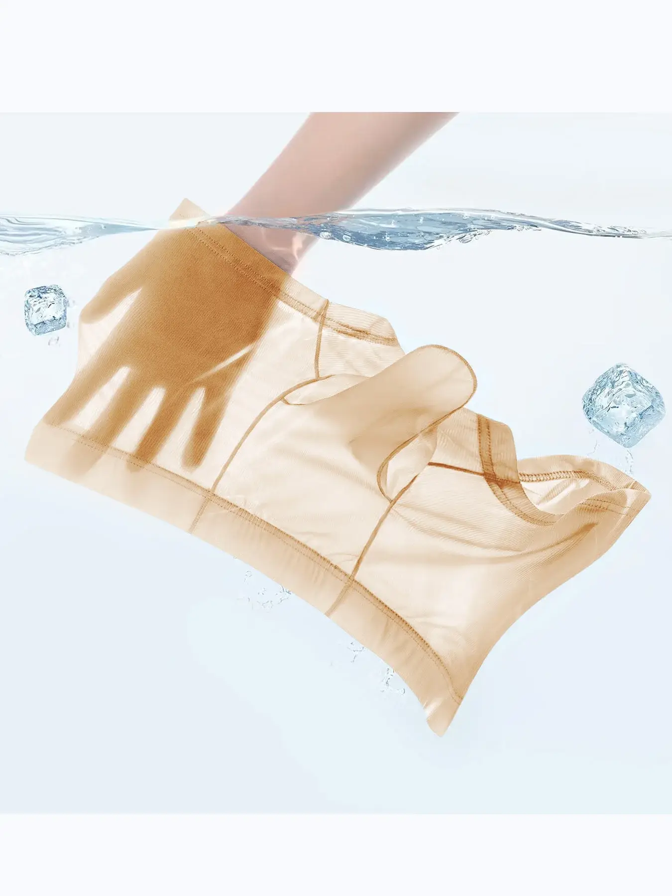 Transparent Boxer Briefs Men Sexy Underwear Ultra Thin Underpants See Through Ice Silk Knickers Smooth Glossy Lingerie Shorts