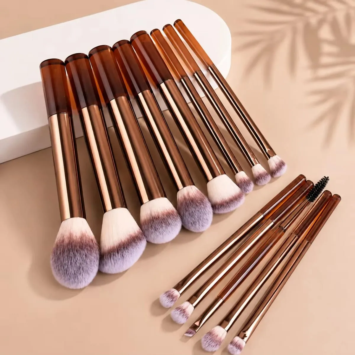Propesyonal na Dual-Ended Makeup Brush Set na may Foundation Contour Blush Powder na Pangkulay sa Mata at Concealer Brushes na Soft Syntheti