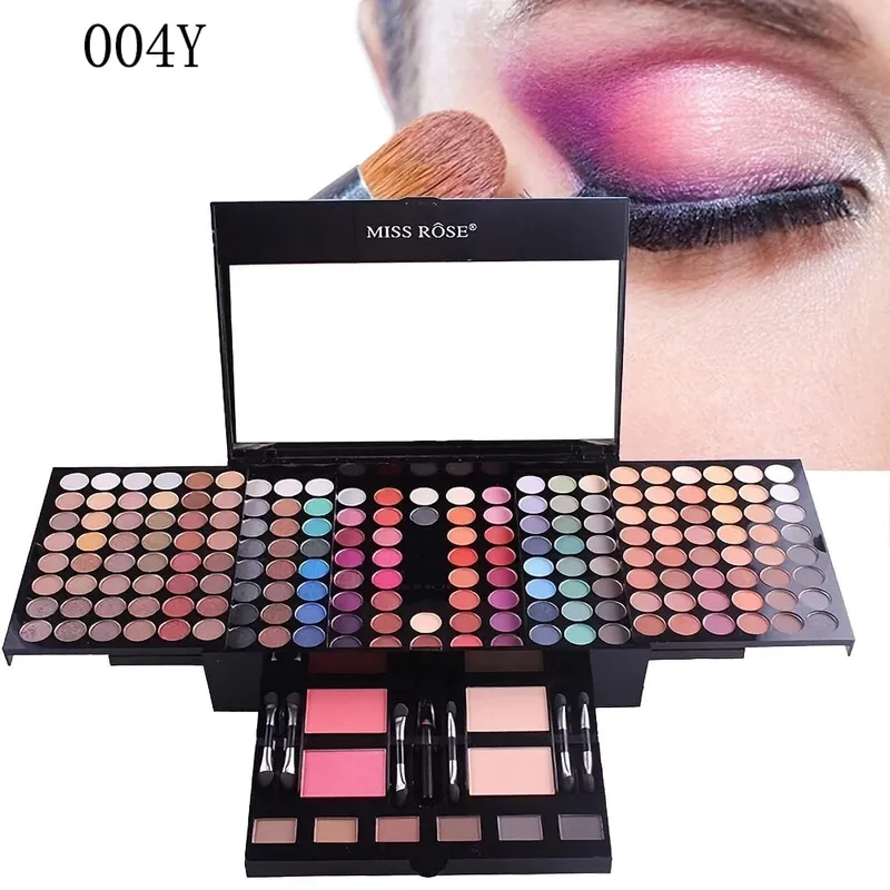 180 Έγχρωμη θήκη για πιάνο Eye Shadow Powder Blusher Σετ πλάκα μακιγιάζ Πολυλειτουργικό κουτί μακιγιάζ Δώρο ανθεκτικό και φορητό