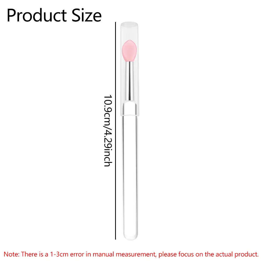 3/15 Buah Aplikator Masker Bibir Silikon Alat Lipstik Transparan Kuas Bibir Dapat Digunakan Kembali untuk Kuas Eyeshadow Lip Gloss Alat Rias