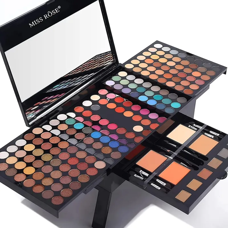 180 Έγχρωμη θήκη για πιάνο Eye Shadow Powder Blusher Σετ πλάκα μακιγιάζ Πολυλειτουργικό κουτί μακιγιάζ Δώρο ανθεκτικό και φορητό
