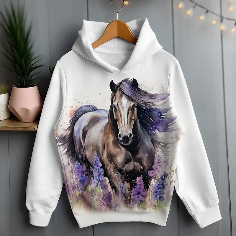 Sweatshirt Haiwan Lucu Ayam Tupai Kuda Arnab Cetak 3d Hoodie Lelaki Wanita Fesyen Oversize Hoodies Wanita Sweat Street Coat