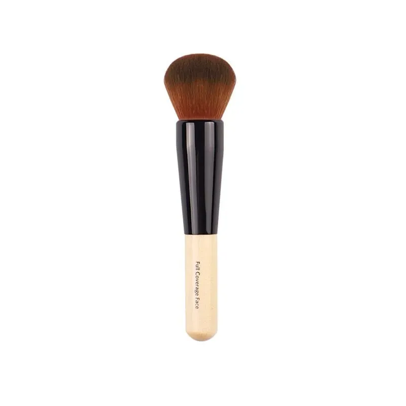 Luxury Champagne Makeup Brushes Flat Top Foundation Brush Malaking Face Brush Repair Brush Contour Brush para sa Liquid Cream Powder