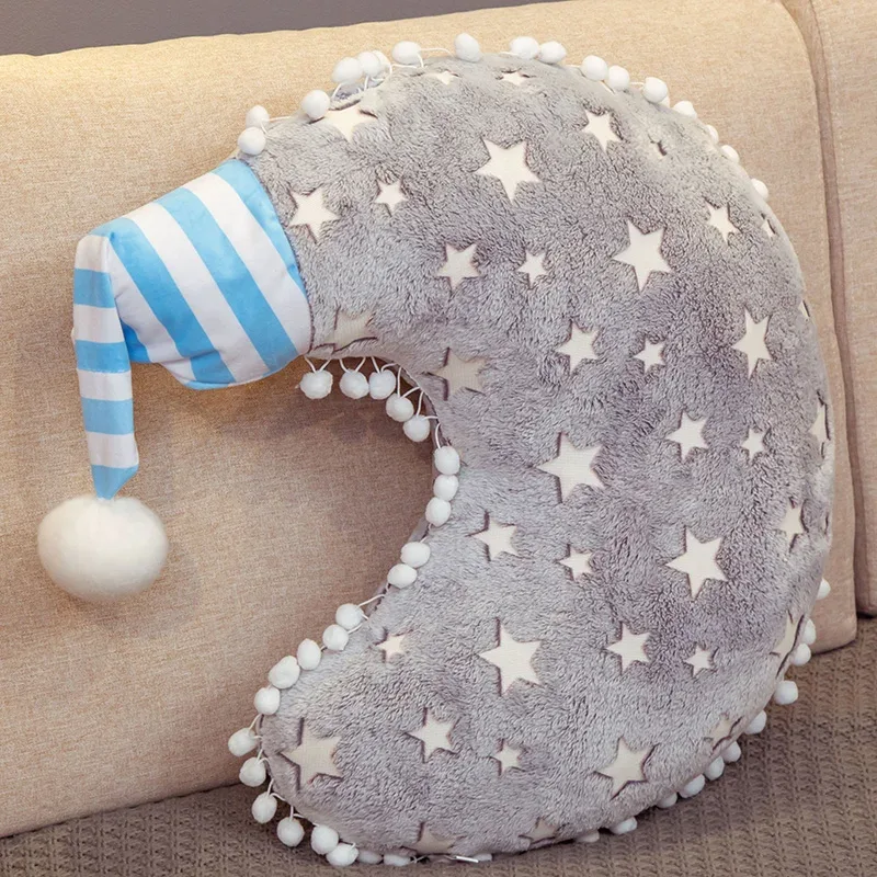 INS Plush Sky Series Luminous Cloud Moon Star Pillow Μαλακό μαξιλάρι Kawaii Γεμιστά Λούτρινα Παιχνίδια για Παιδιά Δώρο για παιδιά παιδικά παιχνίδια για κορίτσια