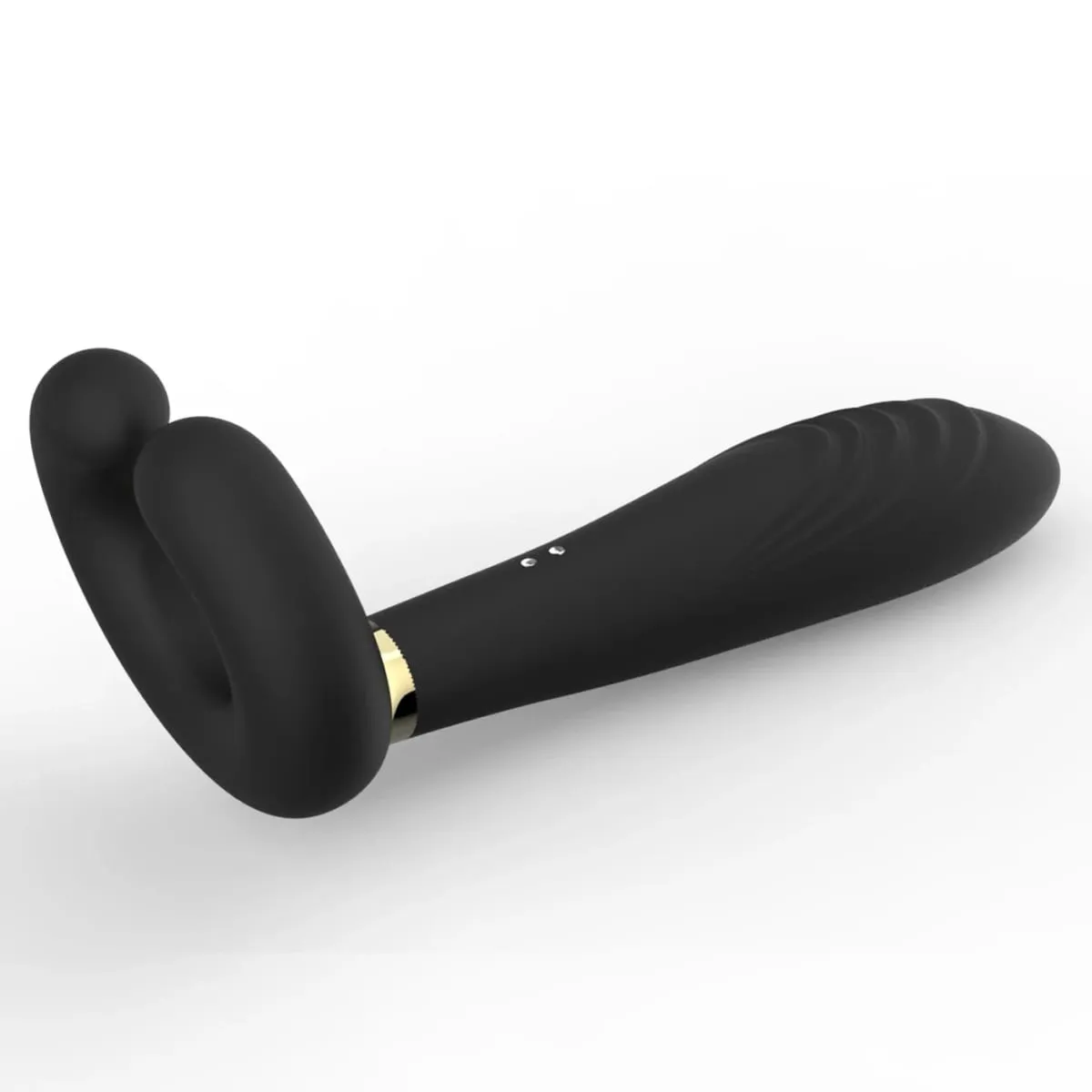 ilicone Prostate Massager Vibrator - Turquoise Rippled Anal Vibrator with Perineum Stimulator G-Spot Sex Toy για άνδρες γυναίκες — image 5