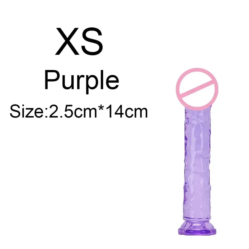Σούπερ φθηνό 6 μεγεθών Ρεαλιστικό Soft Jelly Dildo Butt Prig βύσματα Παιχνίδι σεξ ενηλίκων για γυναίκες και άνδρες Κολπικός και πρωκτικός αυνανισμός