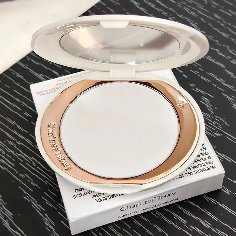 Νέο Charlotte Tilbury Two Color σε σχήμα καρδιάς Powder Blusher Setting Spray Oil Control Powder Blusher Air Cushion Pen Cosmetic
