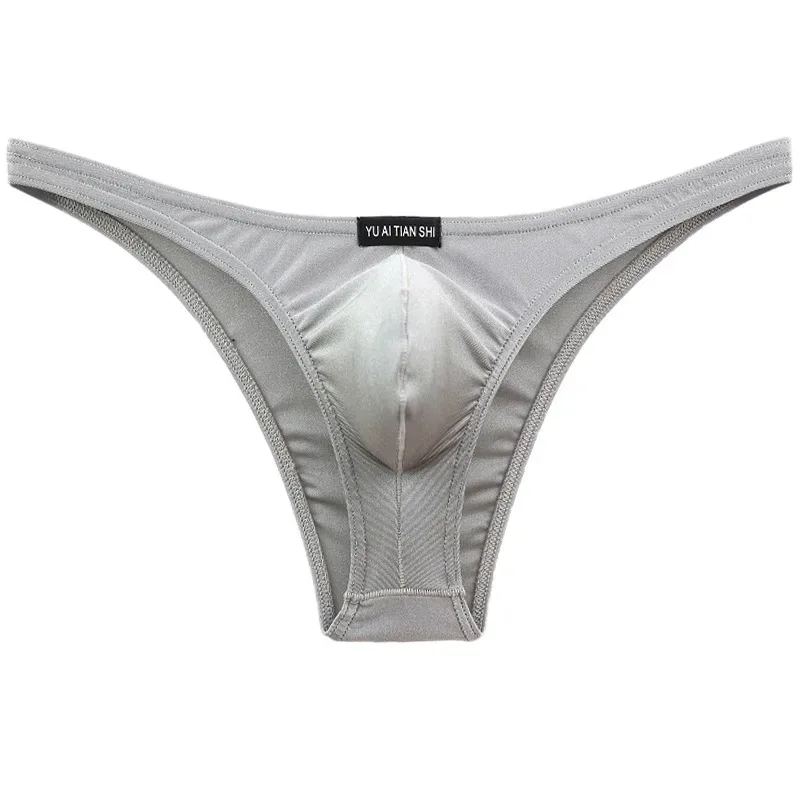 Sexy Underwear Men's Briefs Men Nylon Fashion Jockstrap Mini Briefs Bikini Low Waist Shinning Jockstrap Cueca Underpants
