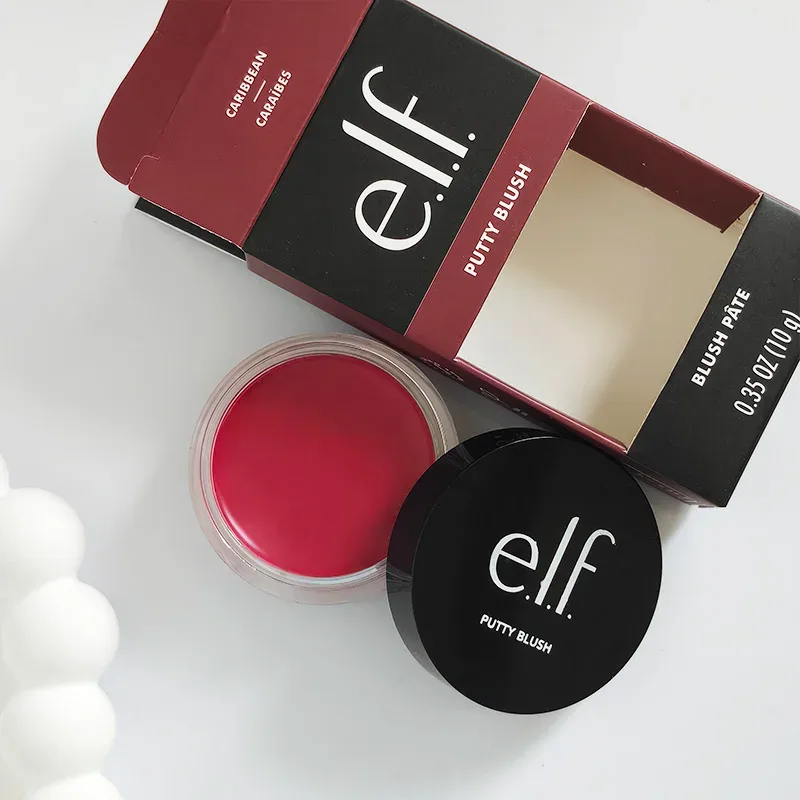Hot Sale New Elf Bubblegum-Cherry Mango-Watermelon Lasting Moisturizer Lip Gloss Lip Balm & 8 Colors Cream Blush Brand Cosmetics