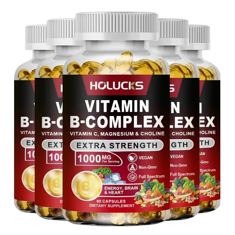 High Absorption B-Complex Capsules with Biotin & Folate Support Mood Balance Immune Skin & Nails Health for Daily Life — image 11
