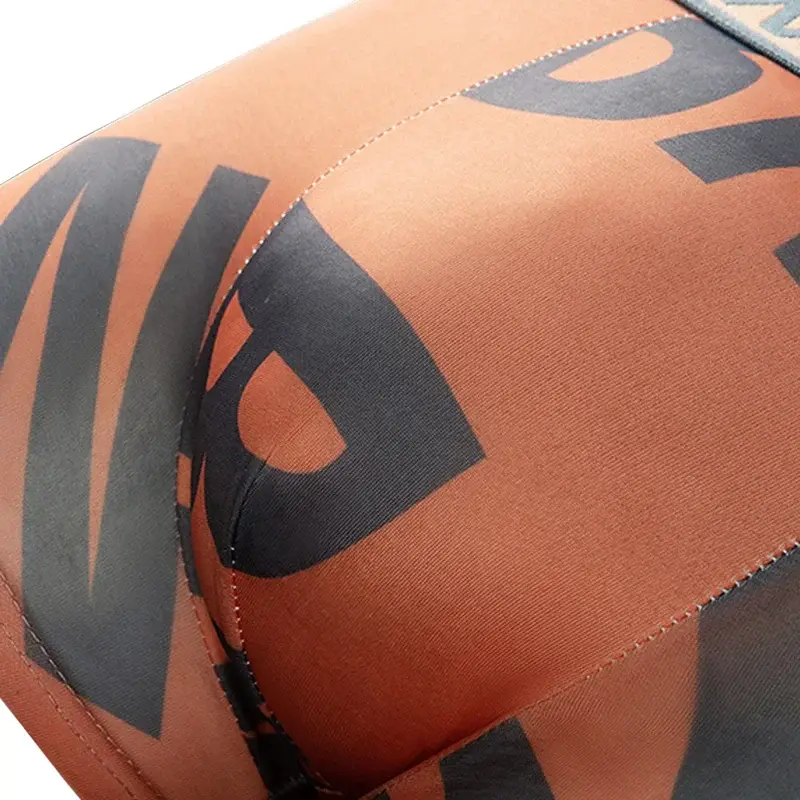 6PCS/SET Men's Underwear Ice Slik Men Panties Boys' Boxing Letter Printed Underwear Plus Size L-4XL Breathable Boxer Shorts