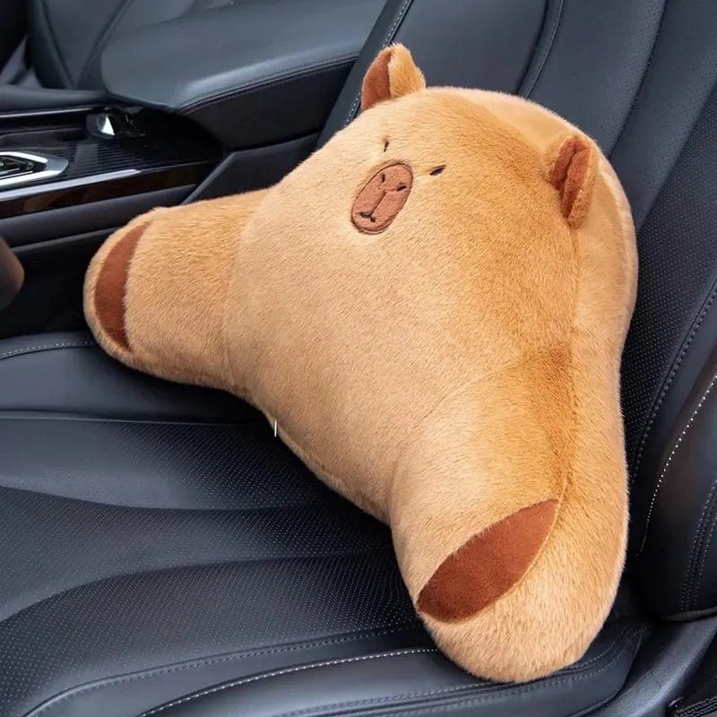 50cm Cute Capybara Cushion Άνετο Μαξιλάρι οσφυϊκής στήριξης αυτοκινήτου Μαξιλάρι οσφυϊκής πλάτης Κατάλληλο για χρήση στο σπίτι και στο γραφείο